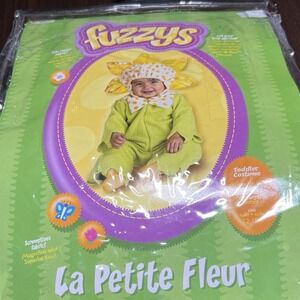Vtg Fuzzys by Disguise Baby Flower Halloween Costume La Petite Fleur Sz 12–18M